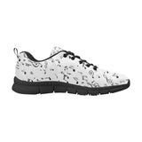 Music Notes Pattern Print Design 04 Men's Breathable Sneakers ( Model 055)