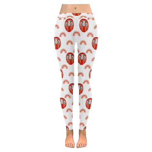 Daruma japanese wooden doll design pattern Women's Legging Fulfilled In US