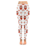 Daruma japanese wooden doll design pattern Women's Legging Fulfilled In US