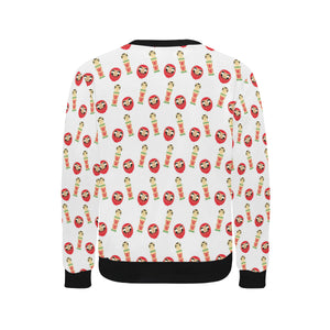 Daruma japanese wooden doll Men's Crew Neck Sweatshirt