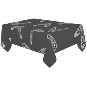 Hand drawn boomerang Australian aboriginal ornamen Tablecloth