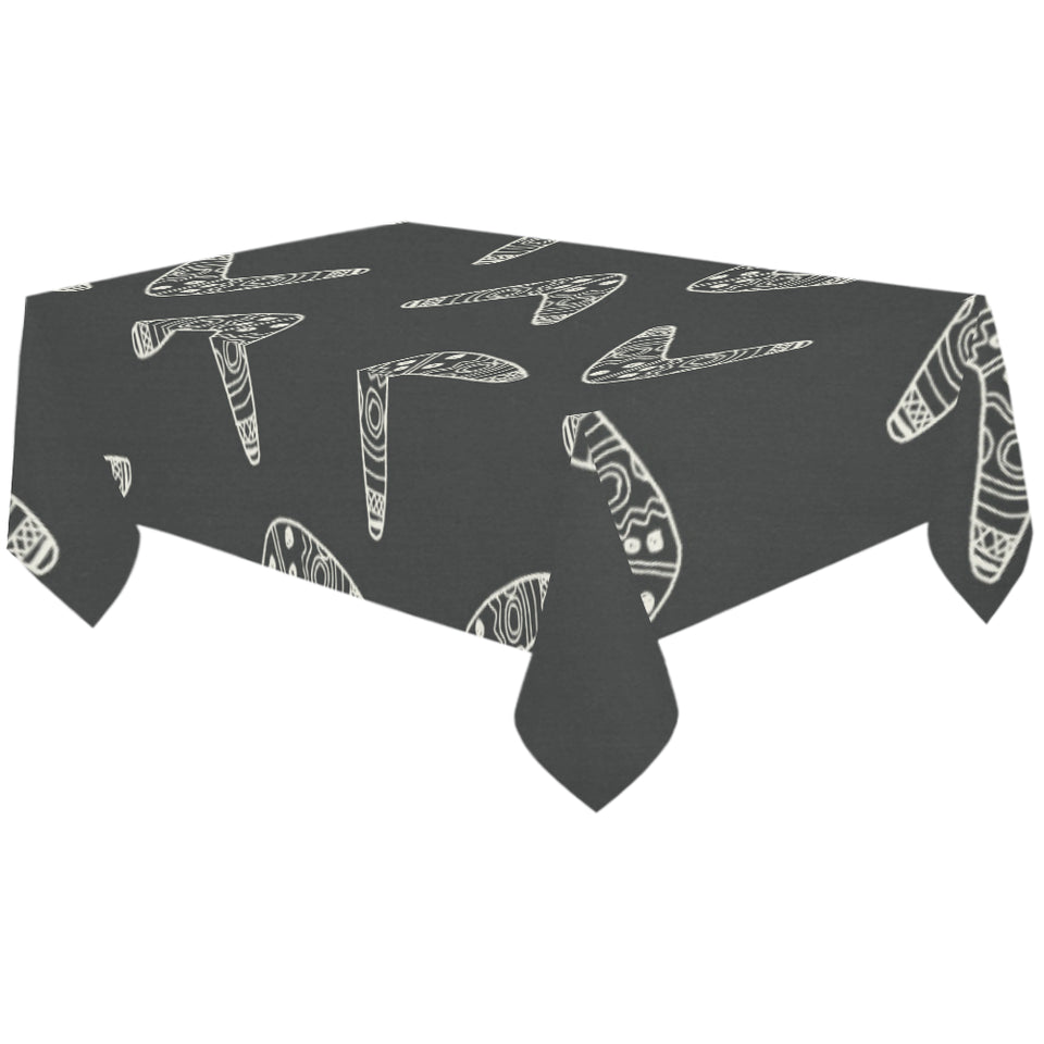Hand drawn boomerang Australian aboriginal ornamen Tablecloth