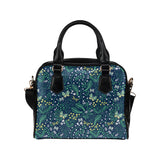 butterfly leaves pattern Shoulder Handbag