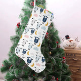 Cute sleeping sheep moon cloud pattern Christmas Stocking