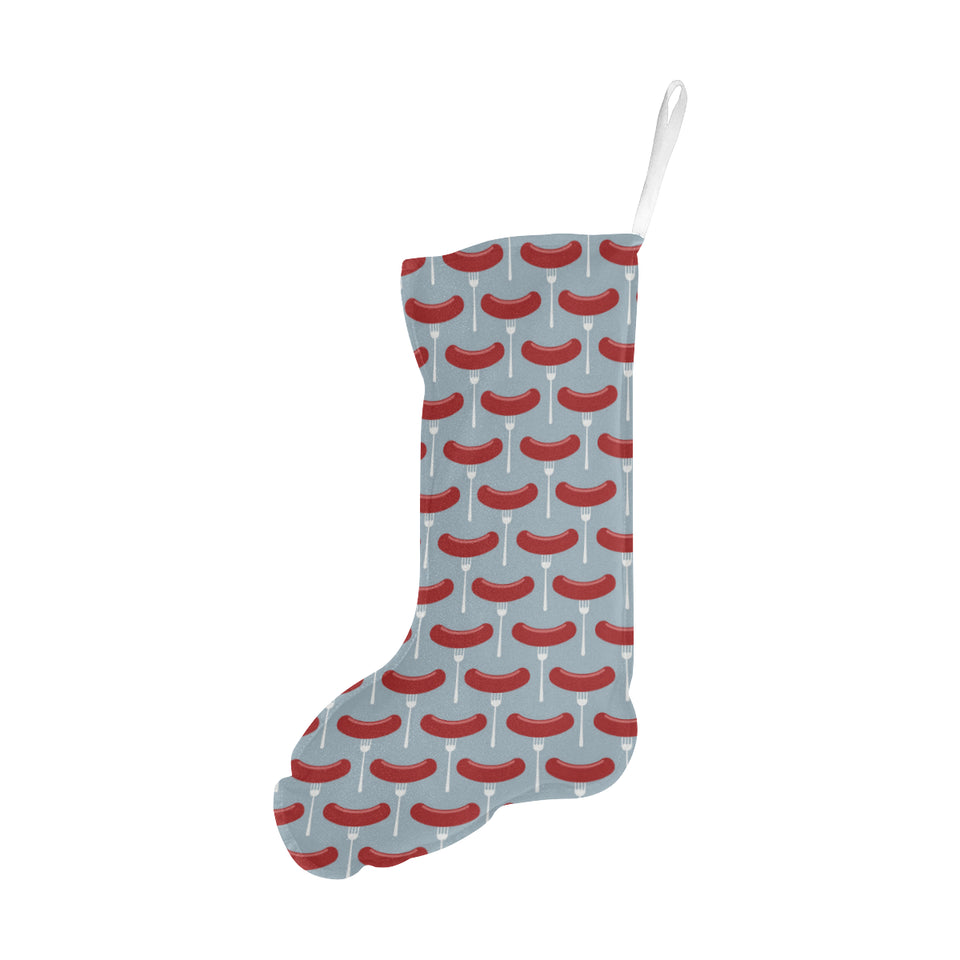 Sausage Pattern Print Design 02 Christmas Stocking