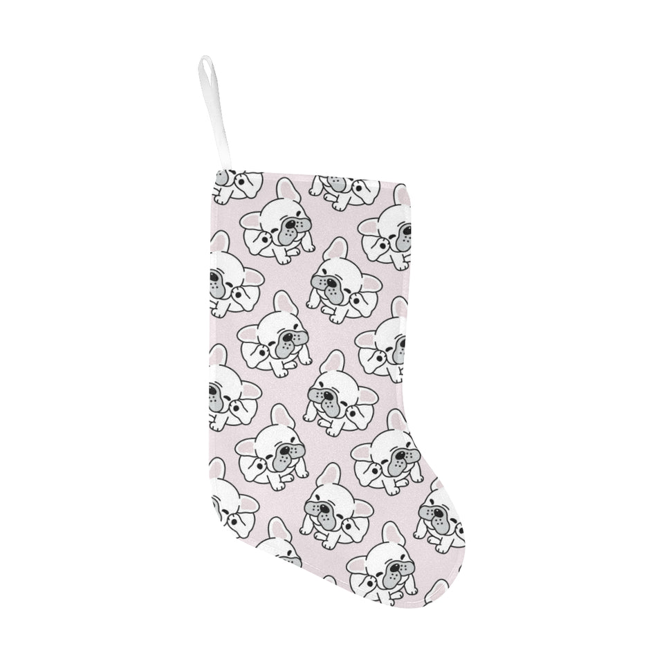 Cute french bulldog pattern Christmas Stocking