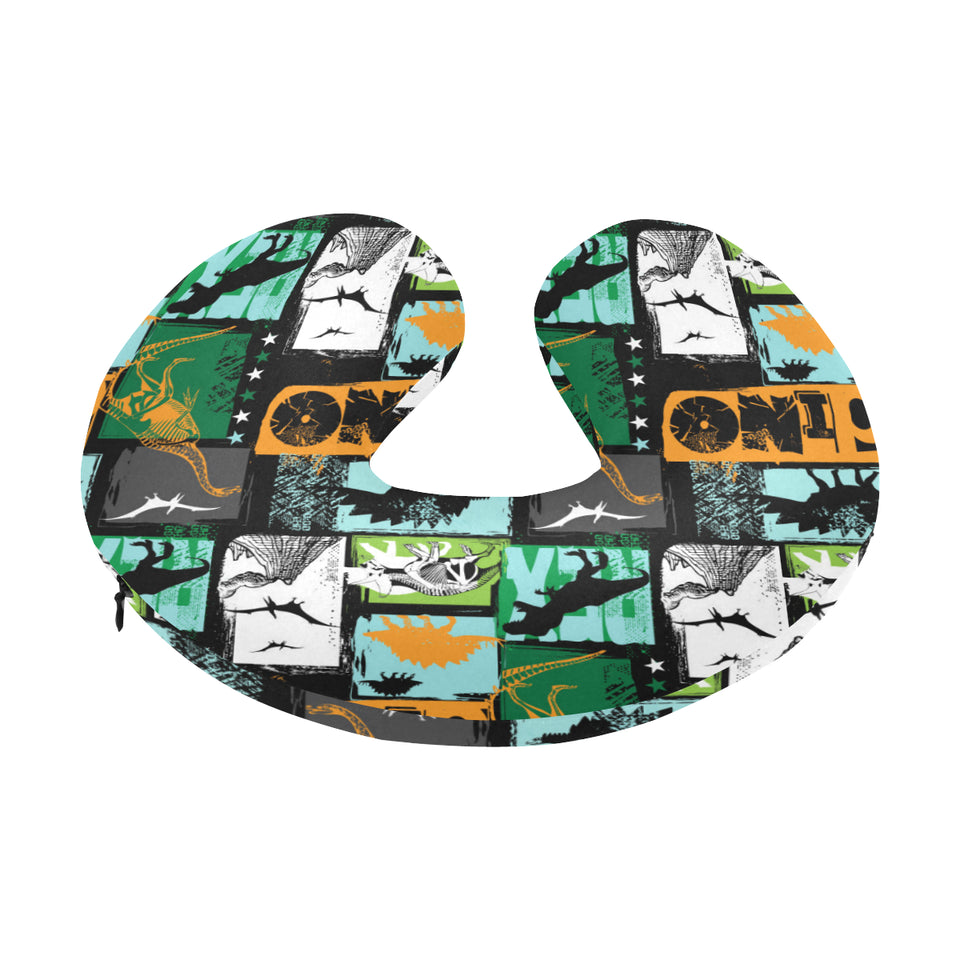 dinosaurs print pattern U-Shaped Travel Neck Pillow