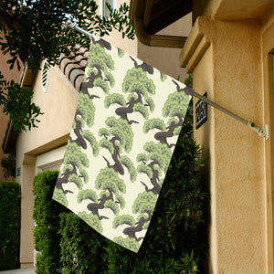 Bonsai pattern House Flag Garden Flag