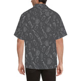 Beer hand drawn pattern Men's All Over Print Hawaiian Shirt