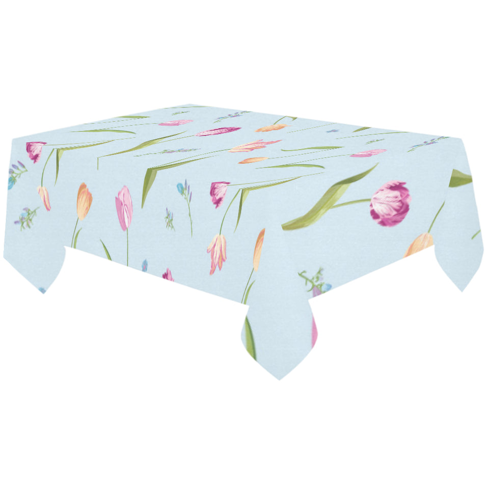 Watercolor Tulips pattern Tablecloth