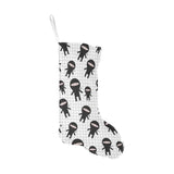 Ninja pattern plaid background Christmas Stocking