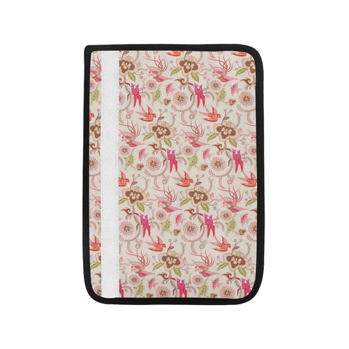 Swallow Pattern Print Design 01 Car Seat Belt Cover