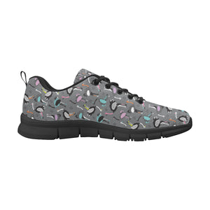 Ostrich Pattern Print Design 01 Men's Breathable Sneakers ( Model 055)