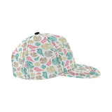 Colorful shell pattern All Over Print Snapback Cap