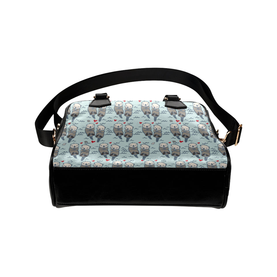 Lovely Sea Otter Pattern Shoulder Handbag