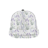 Hand painting Watercolor Lavender All Over Print Snapback Cap