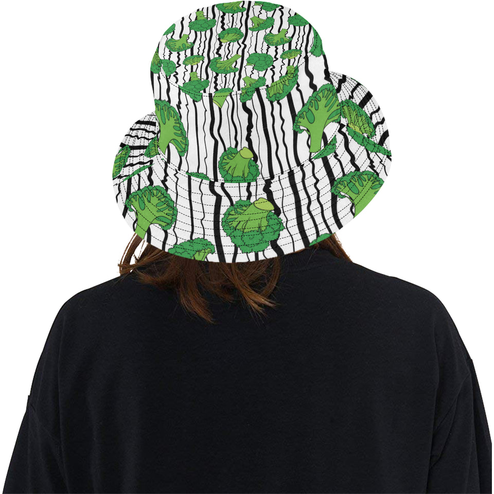 Cool Broccoli pattern Unisex Bucket Hat