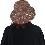 Coffee bean flower pattern Unisex Bucket Hat