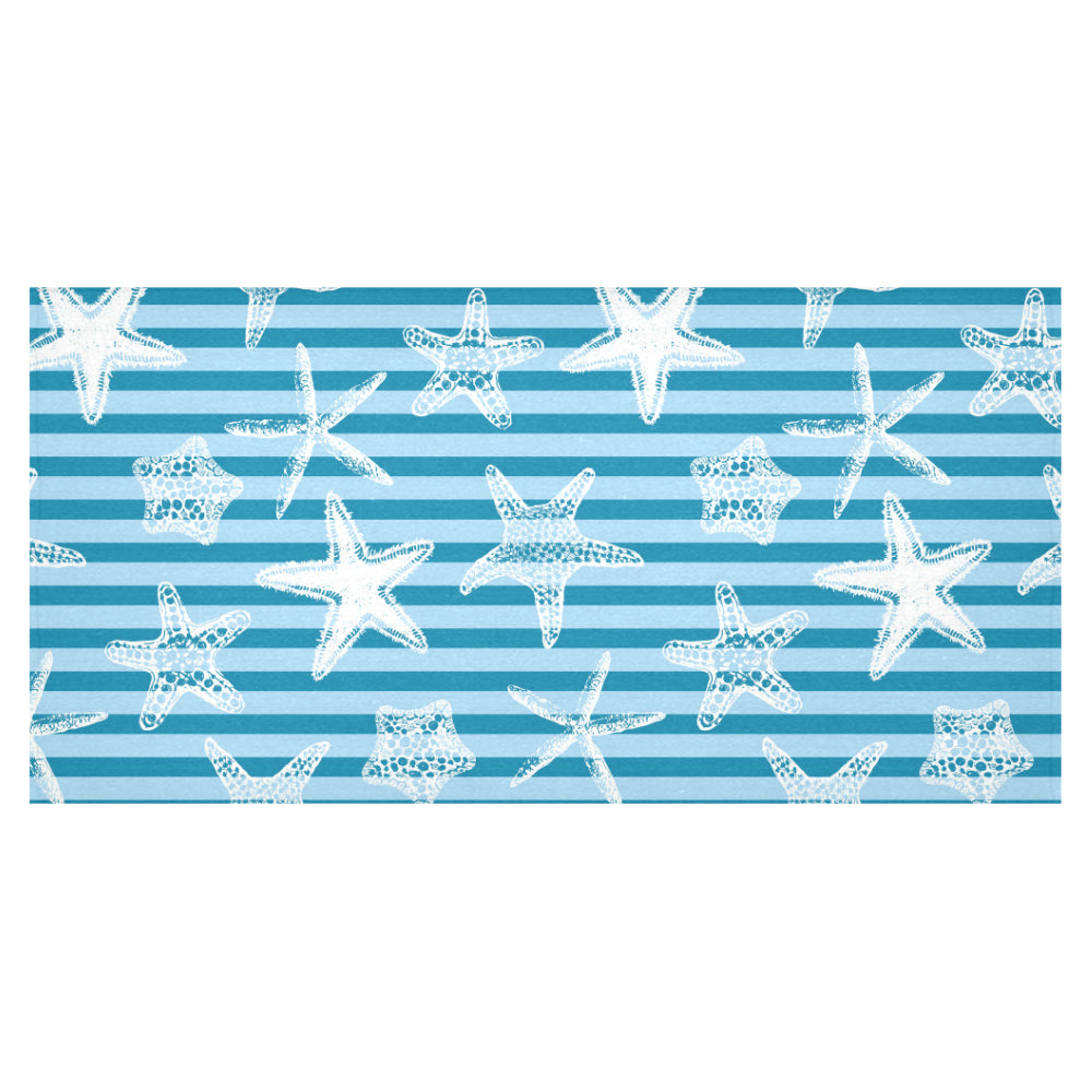 Starfish blue blackground Tablecloth