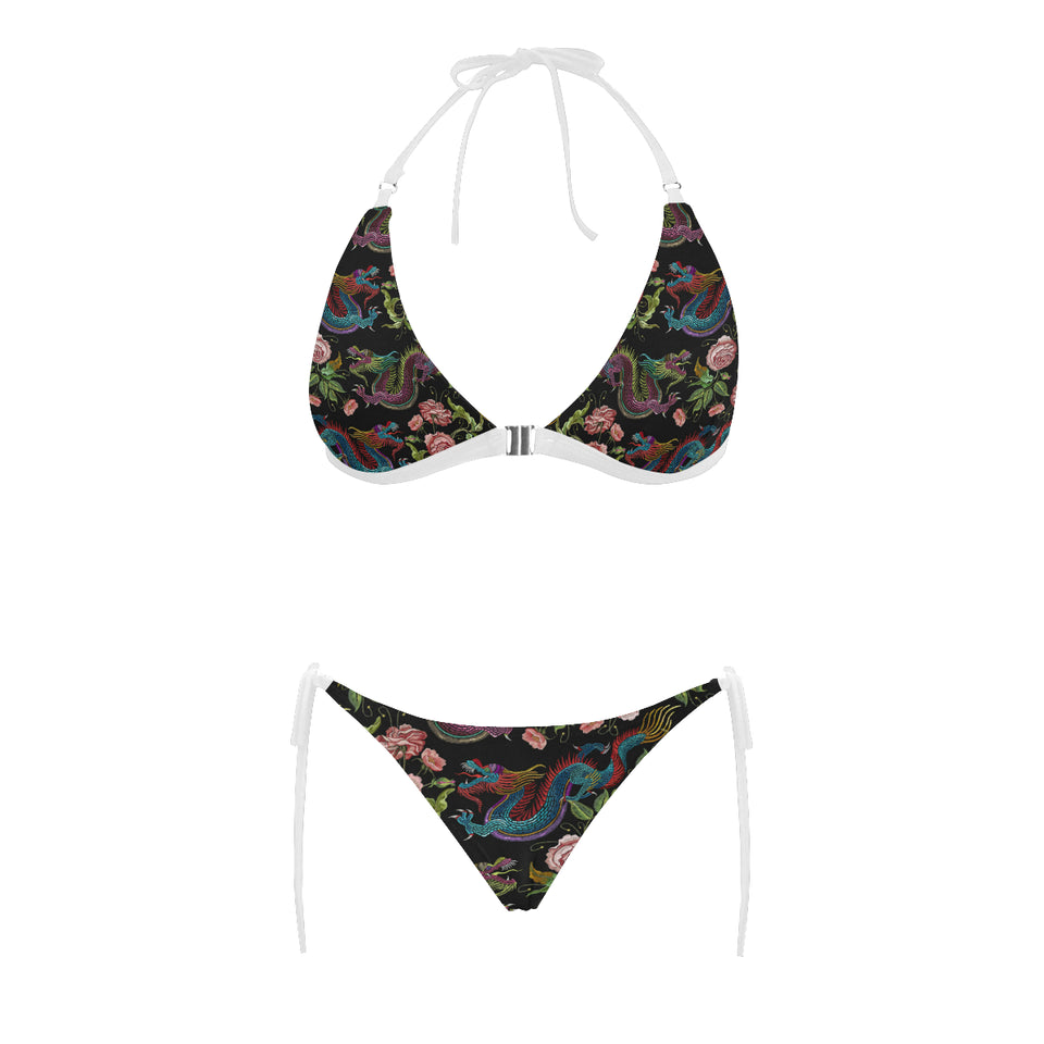 Dragons flower pattern Sexy Bikinis Two-Piece Swimsuits