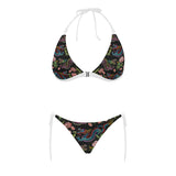 Dragons flower pattern Sexy Bikinis Two-Piece Swimsuits