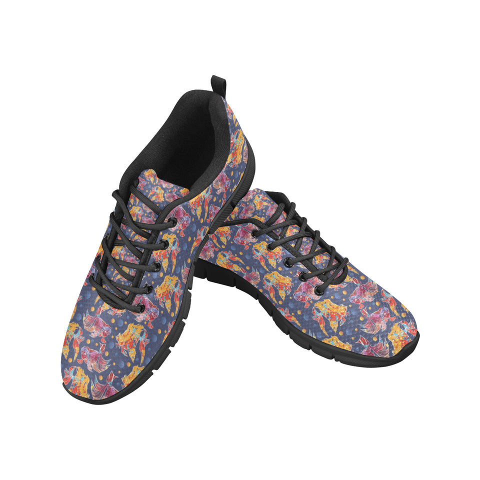 Goldfish Pattern Print Design 05 Women's Sneaker Shoes