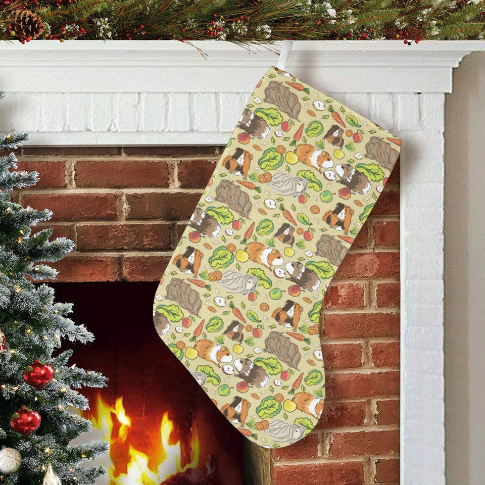 Guinea Pig Pattern Print Design 04 Christmas Stocking