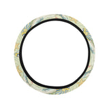 Hand drawn sea turtle fish pattern Car Steering Wheel Cover