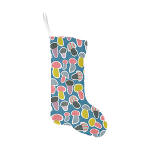 Colorful mushroom design pattern Christmas Stocking