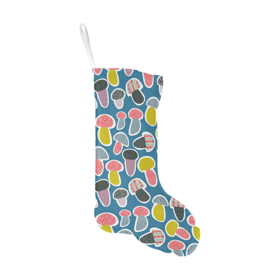 Colorful mushroom design pattern Christmas Stocking