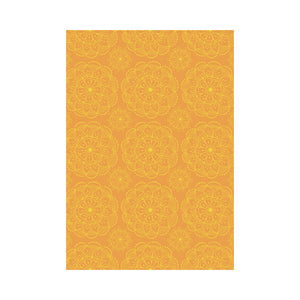 Orange traditional indian element pattern House Flag Garden Flag