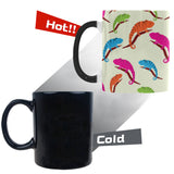 Colorful Chameleon lizard pattern Morphing Mug Heat Changing Mug