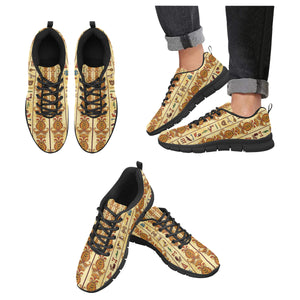 Egypt Hieroglyphics Pattern Print Design 04 Men's Breathable Sneakers ( Model 055)