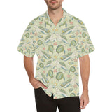Hand drawn sea turtle fish pattern Men's All Over Print Hawaiian Shirt