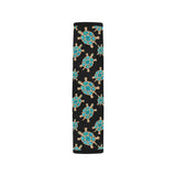 Sea turtle blue stone pattern Car Seat Belt Cover
