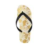 Gold grape pattern Unisex Flip Flops