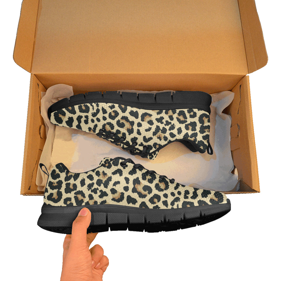 Leopard print design pattern Men's Sneaker Shoes