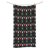 Deer Christmas new year pattern argyle Bath Towel