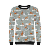 Beautiful deers Winter Christmas Women's Crew Neck Sweatshirt