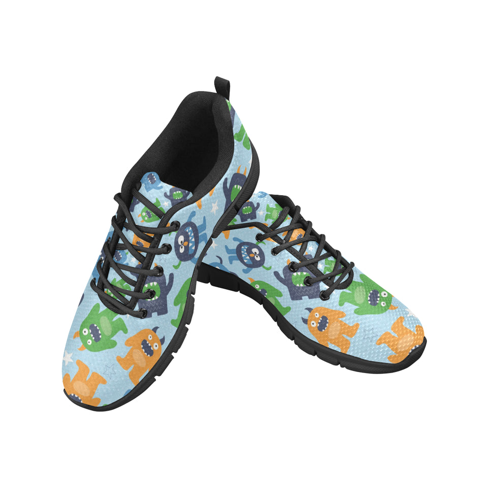 Alien Pattern Print Design 04 Men's Breathable Sneakers ( Model 055)