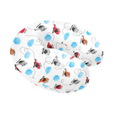 Watercolor helicopter cloud pattern U-Shaped Travel Neck Pillow