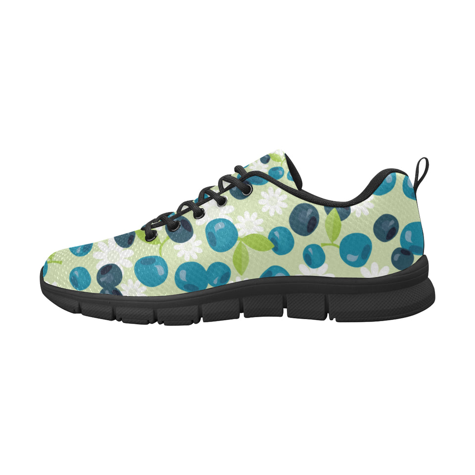 blueberry flower pattern Men's Sneaker Shoes