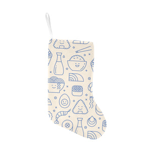 Cute sushi icon pattern Christmas Stocking