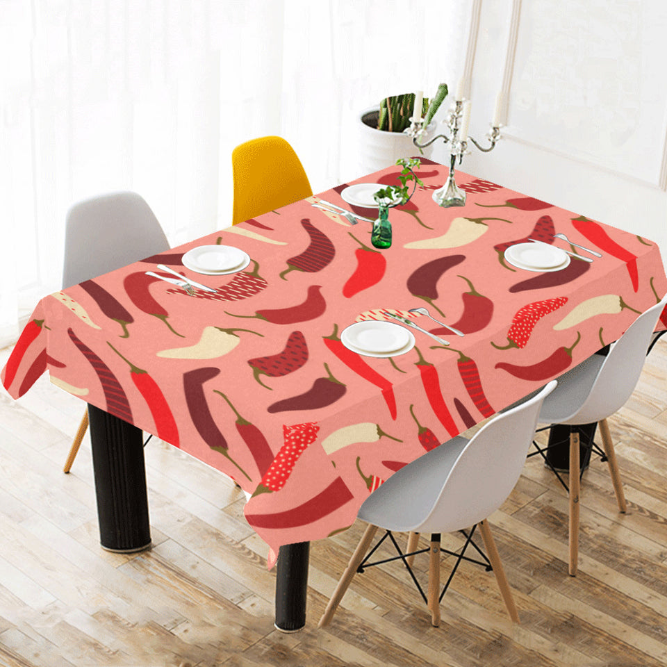 Beautiful Chili peppers pattern Tablecloth