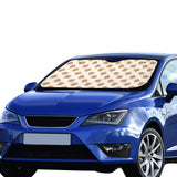 Pancake Pattern Print Design 01 Car Sun Shade