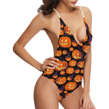 Halloween Pumpkin pattern Women's One-Piece Swimsuit