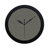 Coffee bean abstract modern pattern Elegant Black Wall Clock