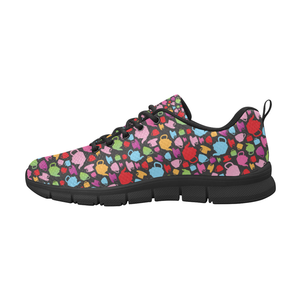 Tea pots Pattern Print Design 01 Men's Breathable Sneakers ( Model 055)