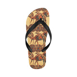 Camel polynesian tribal design pattern Unisex Flip Flops
