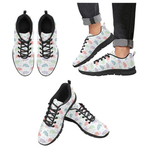 Hippopotamus Pattern Print Design 03 Men's Breathable Sneakers ( Model 055)